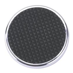 Brake Pedal Pad, Round, Stainless Steel