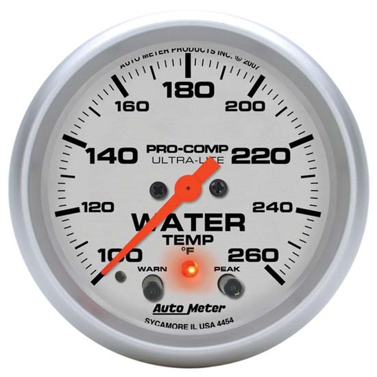 Auto Meter 4454 Ultra-Lite Digital Stepper Motor Water Temp Gauge Auto Meter 4454 Ultra-Lite Digital Stepper Motor Water Temp Gauge