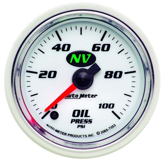 Auto Meter 7353 NV Digital Stepper Motor Oil Pressure Gauge Auto Meter 7353 NV Digital Stepper Motor Oil Pressure Gauge