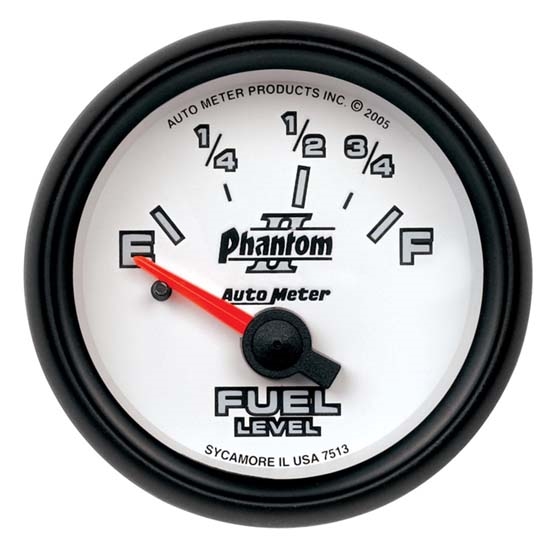 Auto Meter 7515 Phantom II Air-Core Fuel Level Gauge, 2-1/16 Inch Auto Meter 7515 Phantom II Air-Core Fuel Level Gauge, 2-1/16 Inch