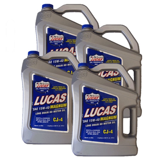 Lucas Oil 10076 SAE 15W40 Magnum High TBN CI4 Engine Oil, 4 Gallon eBay