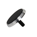 Brake Pedal Pad,Polished Aluminum, Round Rubber