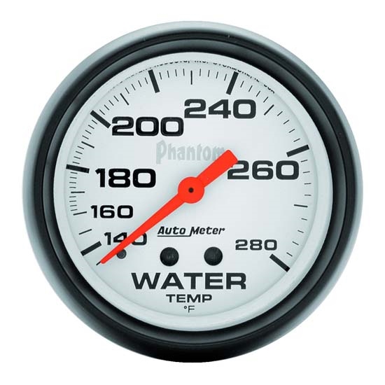 Auto Meter 5831 Phantom Mechanical Water Temperature Gauge, 2-5/8 Inch Auto Meter 5831 Phantom Mechanical Water Temperature Gauge, 2-5/8 Inch