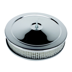 10 Inch Chrome Air Cleaner, 2 Barrel Carb.
