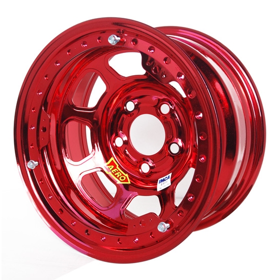 Aero 53-985030RED 53 Series 15x8 Wheel, BL, 5 on 5 BP, 3 Inch BS, IMCA Aero 53-985030RED 53 Series 15x8 Wheel, BL, 5 on 5 BP, 3 Inch BS, IMCA