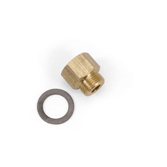 Edelbrock 8090 Carburetor Fuel Inlet Fitting, Brass, Natural, 5/820 Thread