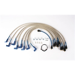 Taylor 8MM Shielded SST Ignition Wire Set, Conv. Ign, Over Valve Cover, 90