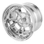 Team III Wheels ET Five Window Wheel-Pol-15x10-5 on 4.5-4 In. Backspce