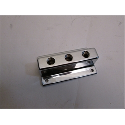 Garage Sale - Three Outlet T-Style Chrome Fuel Block, 4 Inch