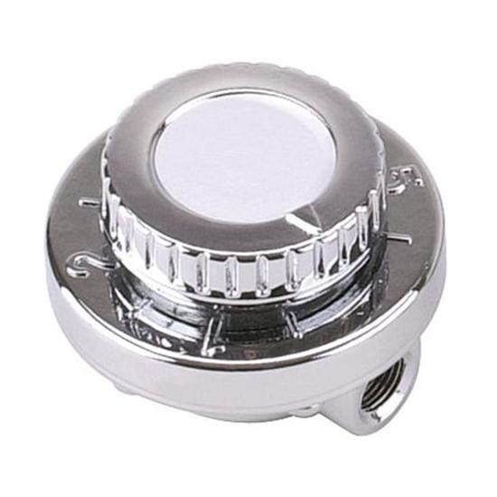 Chrome Universal Adjustable Fuel Pressure Regulator, 1-6 PSI