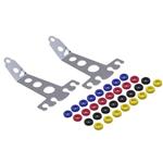 Four Hole Chrome Spark Plug Wire Holders, 5-1/4 Inch Tall