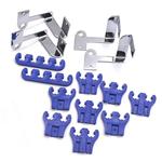 Spark Plug Wires Loom Set, Blue