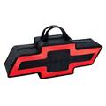 GOBOXES BT2000BR Chevy Zippered Canvas Go Bag, Black and Red