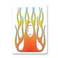 Flamed White Light Switch Plate Flamed White Light Switch Plate