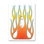 Flamed White Light Switch Plate