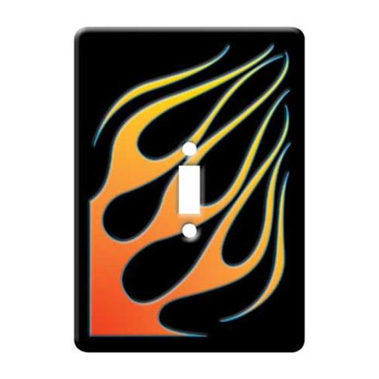 Angled Flamed Light Switch Plate Angled Flamed Light Switch Plate