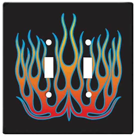 Flamed Dual Light Switch Plate