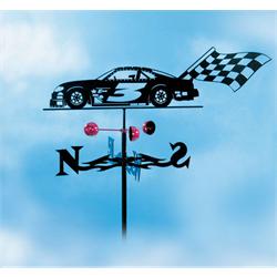 Garage Sale - Stock Car Weathervane, Garden Mount