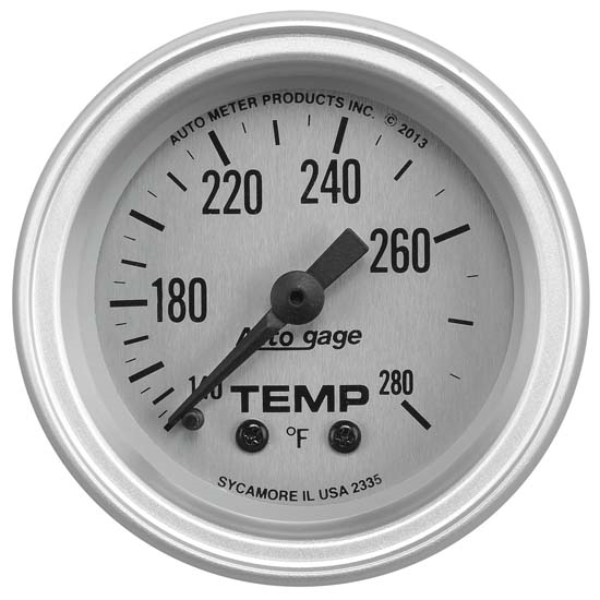 Auto Meter 2335 Auto Gage Mechanical Water Temperature Gauge Auto Meter 2335 Auto Gage Mechanical Water Temperature Gauge