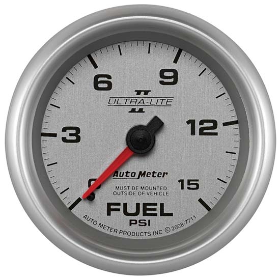Auto Meter 7711 Ultra-Lite II Mechanical Fuel Pressure Gauge Auto Meter 7711 Ultra-Lite II Mechanical Fuel Pressure Gauge