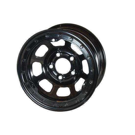 Bassett 52S52L 15X12 D-Hole Lite 5 on 5 2 Inch BS Black Beadlock Wheel Bassett 52S52L 15X12 D-Hole Lite 5 on 5 2 Inch BS Black Beadlock Wheel