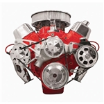 Billet FM2222PC B/B Chevy Mid Mount Serpentine Conversion Kit Press-On