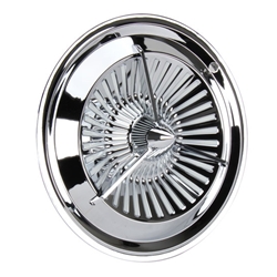 Polara Style Tri-Bar Turbine Hubcaps, 15 Inch, Set/4