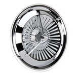 Polara Style Tri-Bar Turbine Hubcaps, 15 Inch, Set/4