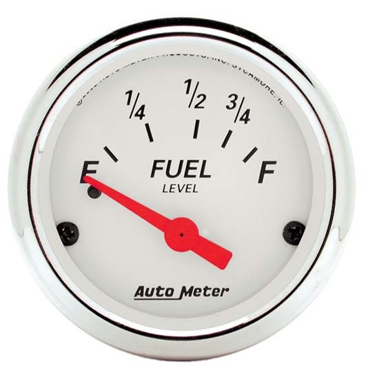 Auto Meter 1316 Arctic White Air-Core Fuel Level Gauge Auto Meter 1316 Arctic White Air-Core Fuel Level Gauge