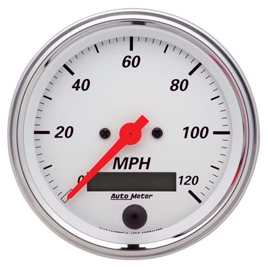 Auto Meter 1380 Arctic White Air-Core Speedometer Gauge Auto Meter 1380 Arctic White Air-Core Speedometer Gauge
