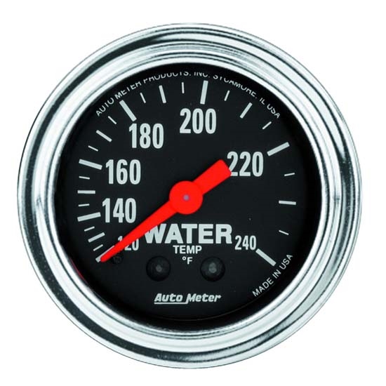 Auto Meter 2433 Traditional Chrome Mechanical Water Temperature Gauge Auto Meter 2433 Traditional Chrome Mechanical Water Temperature Gauge