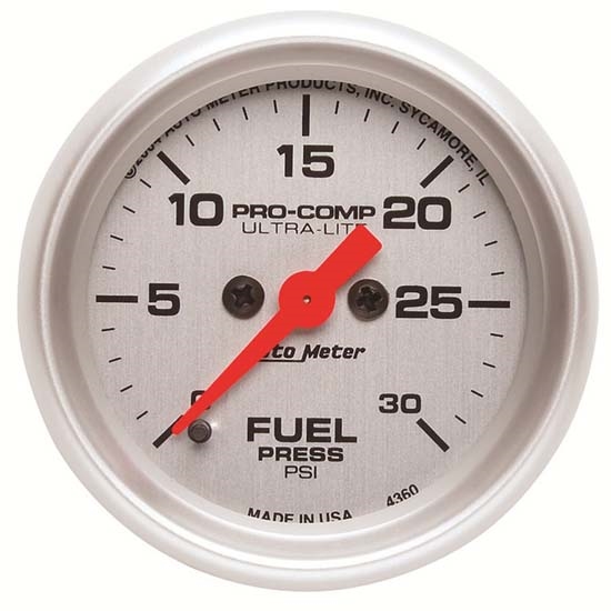 Auto Meter 4360 Ultra-Lite Digital Stepper Motor Fuel Pressure Gauge Auto Meter 4360 Ultra-Lite Digital Stepper Motor Fuel Pressure Gauge