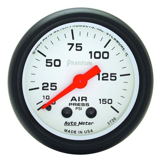 Auto Meter 5720 Phantom Mechanical Air Pressure Gauge, 2-1/16 Inch Auto Meter 5720 Phantom Mechanical Air Pressure Gauge, 2-1/16 Inch