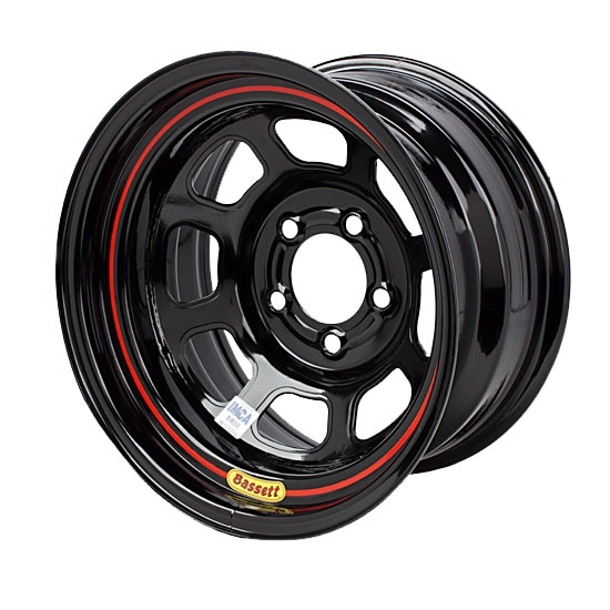 Bassett 58DF4 15X8 D-Hole 5 on 4.5 4 Inch Backspace Black Wheel Bassett 58DF4 15X8 D-Hole 5 on 4.5 4 Inch Backspace Black Wheel