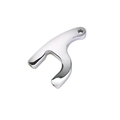 Ford Dog Leg Upper Steering Arm, Chrome, 5/8 Hole