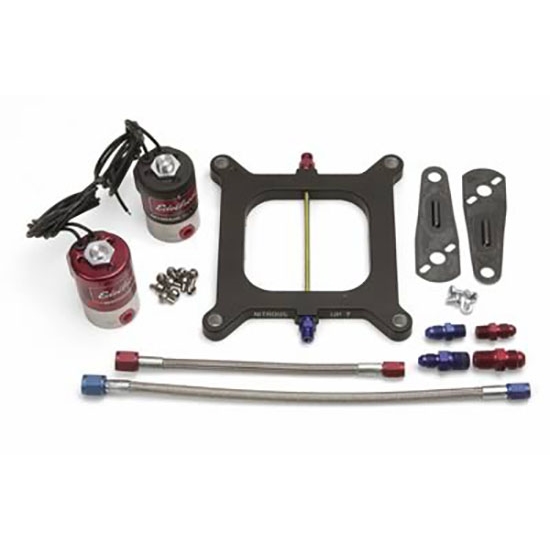 Edelbrock 70015 Victor Jr. Nitrous Oxide Plate, Black, 4Barrel eBay