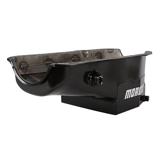 Moroso 21323 Circle Track Oil Pan, 1980-85 Pass. Side Dipstick w/ Plug Moroso 21323 Circle Track Oil Pan, 1980-85 Pass. Side Dipstick w/ Plug