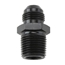Black Straight -10 AN Flare to 3/4 Inch NPT Pipe Adapter Fitting Black Straight -10 AN Flare to 3/4 Inch NPT Pipe Adapter Fitting