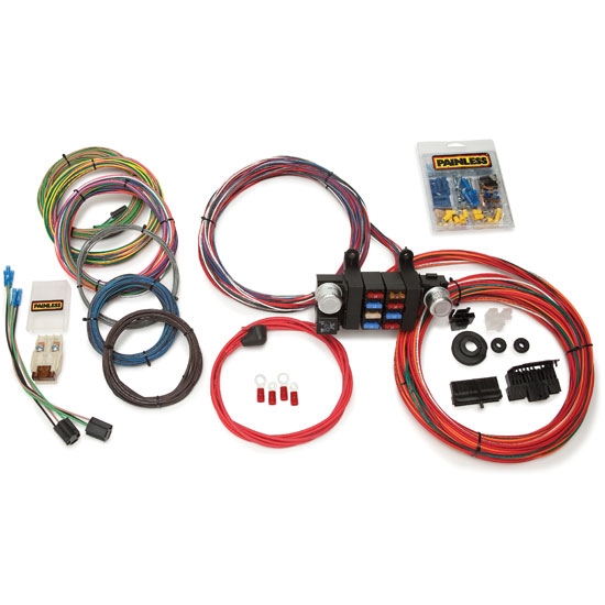 Painless Wiring 10308 18 Circuit Modular Wiring Harness ... dryer motor wiring harness layout 