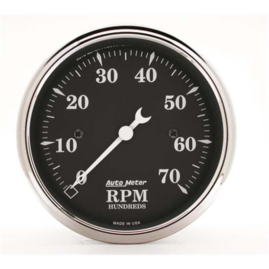 Auto Meter 1798 Old Tyme Black Air-Core In-Dash Tachometer, 3-1/8 Auto Meter 1798 Old Tyme Black Air-Core In-Dash Tachometer, 3-1/8