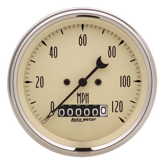 Auto Meter 1879 Antique Beige Air-Core Speedometer Gauge Auto Meter 1879 Antique Beige Air-Core Speedometer Gauge