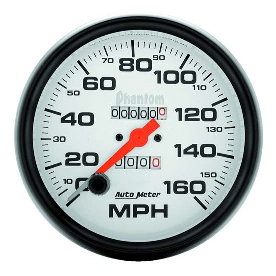 Auto Meter 5895 Phantom Mechanical Speedometer, 160 MPH, 5 Inch Auto Meter 5895 Phantom Mechanical Speedometer, 160 MPH, 5 Inch