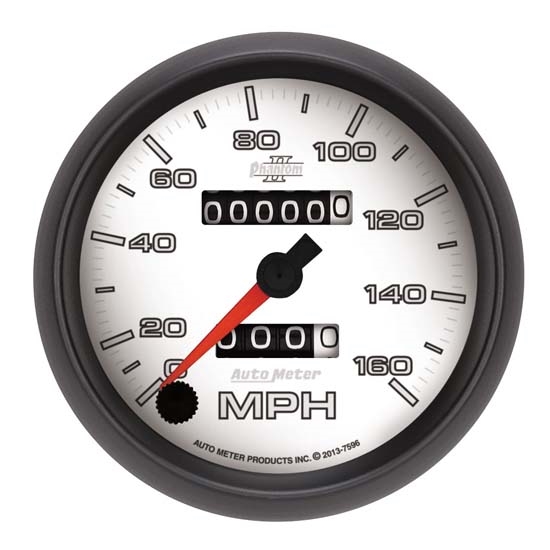 Auto Meter 7596 Phantom II Mechanical Speedometer, 160 MPH, 3-3/8 Inch Auto Meter 7596 Phantom II Mechanical Speedometer, 160 MPH, 3-3/8 Inch