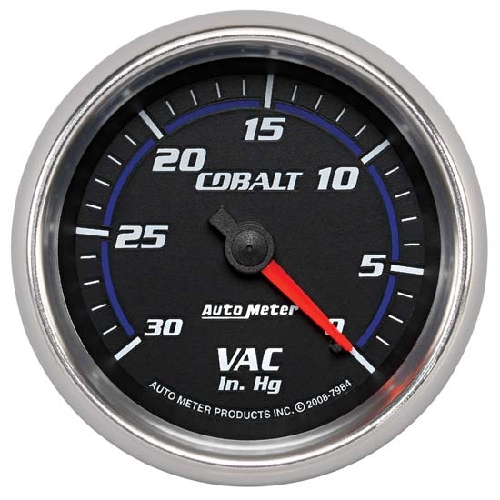 Auto Meter 7984 Cobalt Mechanical Vacuum Gauge, 2-5/8 Inch Auto Meter 7984 Cobalt Mechanical Vacuum Gauge, 2-5/8 Inch