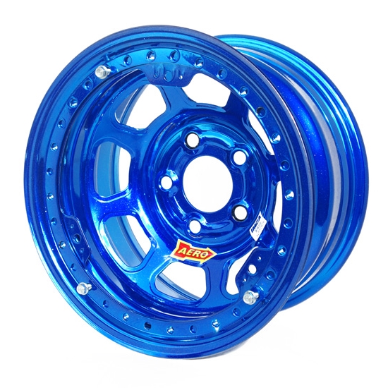 Aero 53-984520BLU 53 Series 15x8 Wheel, BL, 5 on 4-1/2, 2 Inch BS IMCA Aero 53-984520BLU 53 Series 15x8 Wheel, BL, 5 on 4-1/2, 2 Inch BS IMCA