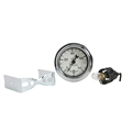 Stewart Warner 82475 Wings Mechanical Oil Pressure Gauge, White