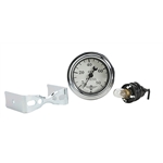 Stewart Warner 82475 Wings Mechanical Oil Pressure Gauge, White