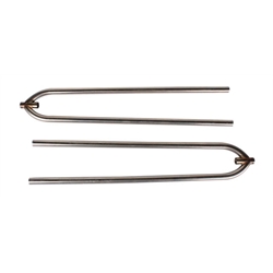 Front Hairpin Radius Rods, 27 Inch, Unpolished Stainless