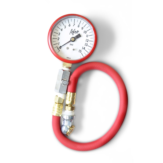 AFCO 85315R 0-15 psi Tire Air Pressure Gauge, Red AFCO 85315R 0-15 psi Tire Air Pressure Gauge, Red