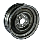 O/E Style Hot Rod Steel Wheel, Raw Finish, 15 x 5, 5 on 4-3/4 Inch